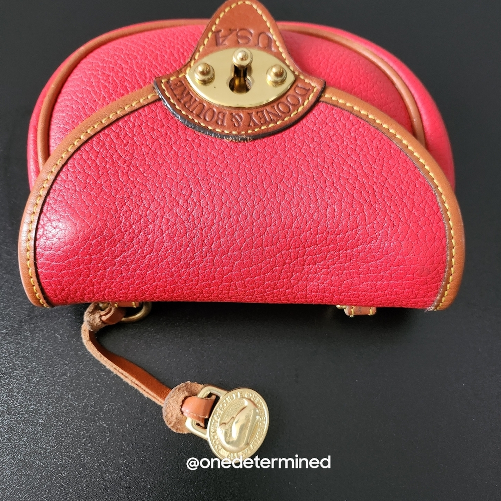 Vintage Dooney Red Leather Belt Bag - Picture 5 of 16